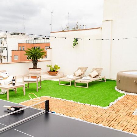 Апартаменти Apulialux Private 100Mq Rooftop Oasis W Jacuzzi Барі Екстер'єр фото